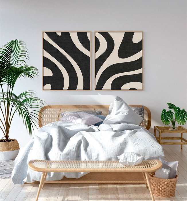 Wallity Huhu203 Cuadros Decorativos Enmarcados de 50 x 70 cm (2 Piezas) Wallity Huhu203 Cuadros Decorativos Enmarcados de 50 x 70 cm (2 Piezas)